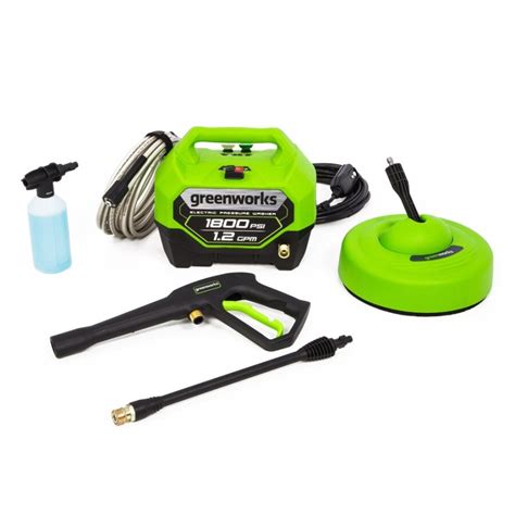 1 GPM Cold Water Electric <b>Pressure Washer</b> SKU 5101402 Heavy-Duty <b>Power</b> For Every Job! <b>1800</b>-<b>PSI</b> Electric <b>Pressure Washer</b> With 13-Amp Universal Motor 1. . Greenworks 1800 psi pressure washer replacement parts